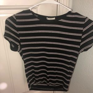 Striped fitted t-shirt